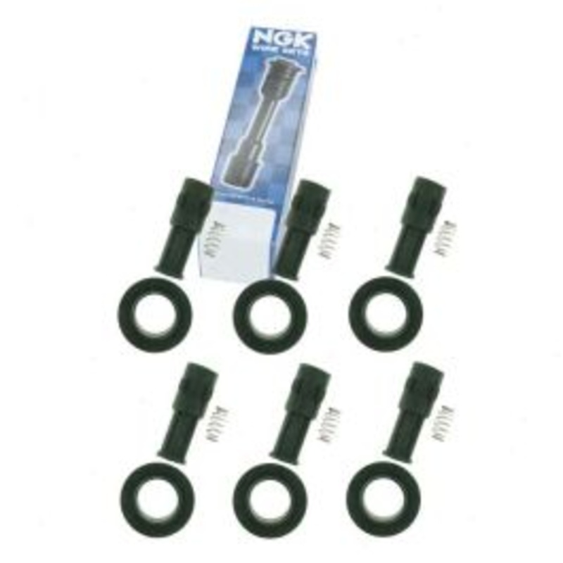 6 pc NGK Ignition Coil Boots for 2009 Saturn Outlook 3.6L V6