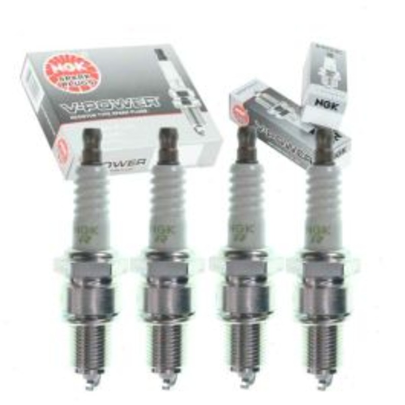 4 pc NGK V-Power Spark Plugs for 1976-1987 Subaru Standard 1.4L 1.6L 1.8L H4