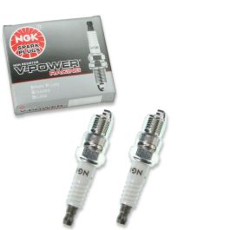 2 pc NGK V-Power Racing 6702 R5674-10 Spark Plugs