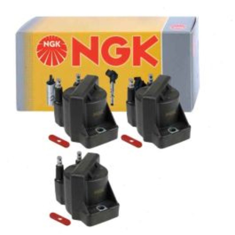 3 pc NGK Ignition Coils for 1987 Oldsmobile Firenza 2.8L V6