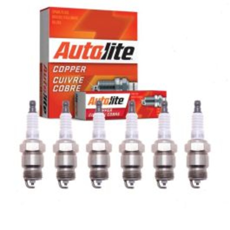 6 pc Autolite Copper Core 45 Spark Plugs