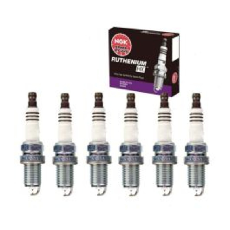 6 pc NGK Ruthenium HX Spark Plugs for 2001-2006 BMW X5 3.0L L6