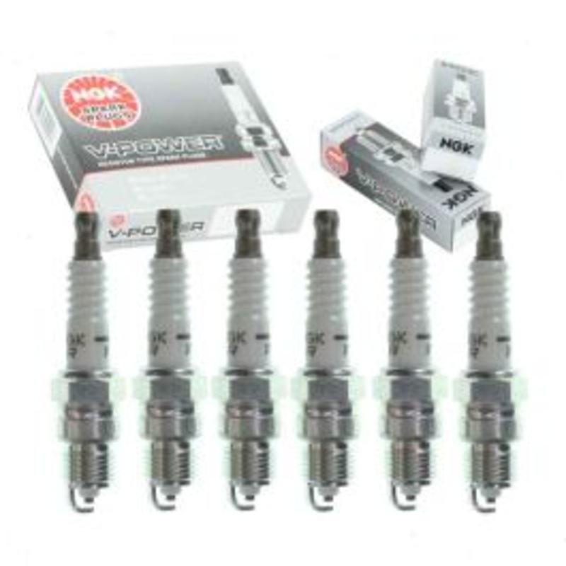 6 pc NGK V-Power Spark Plugs for 1985-1995 GMC Safari 4.3L V6