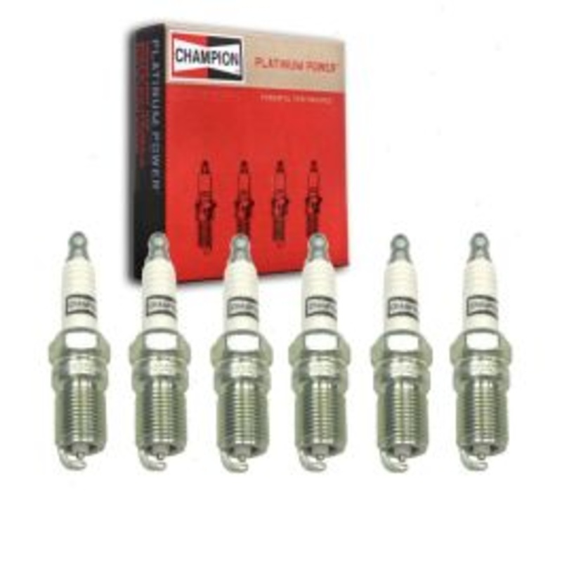 6 pc Champion Platinum Spark Plugs for 1990-1992 Dodge Monaco 3.0L V6
