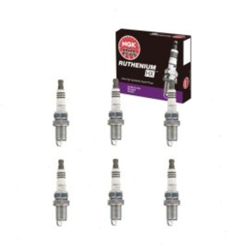 6 pc NGK Ruthenium HX Spark Plugs for 2005-2009 Audi A4 Quattro 3.2L V6