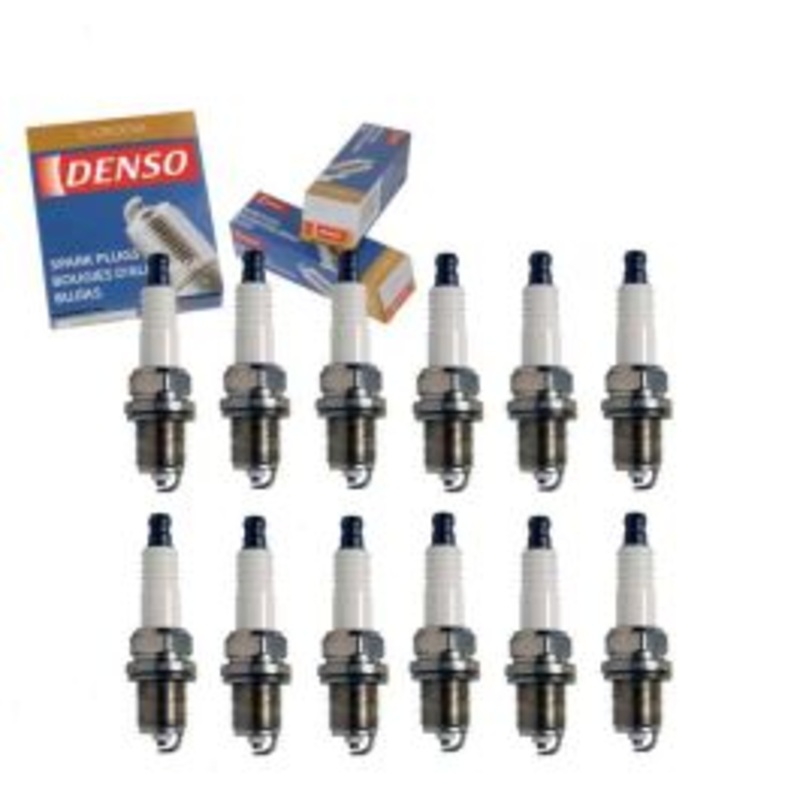 12 pc DENSO Standard U-Groove Spark Plugs for 1993 Mercedes-Benz 600SEC 6.0L V12