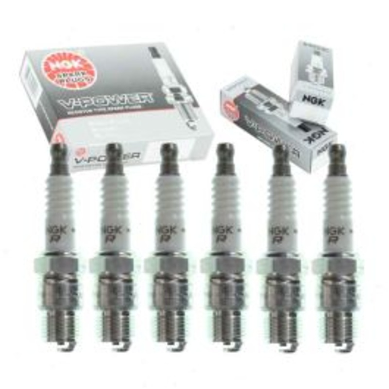 6 pc NGK V-Power Spark Plugs for 1975-1986 Chevrolet C20 4.1L 4.8L L6