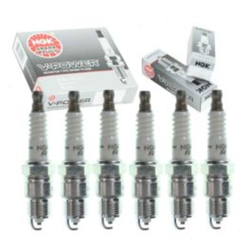 6 pc NGK V-Power Spark Plugs for 1977 Pontiac Ventura 3.8L V6