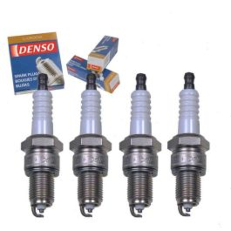 4 pc DENSO Standard U-Groove Spark Plugs for 1981-1982 Dodge D50 2.0L L4