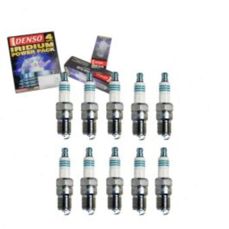 10 pc DENSO Iridium Power Spark Plugs for 2005 Ford E-350 Club Wagon 6.8L V10