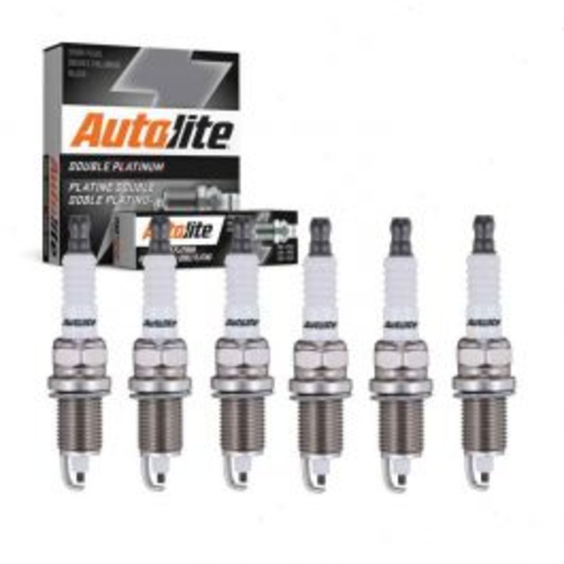 6 pc Autolite Double Platinum Spark Plug for 2009-2010 Volkswagen Routan