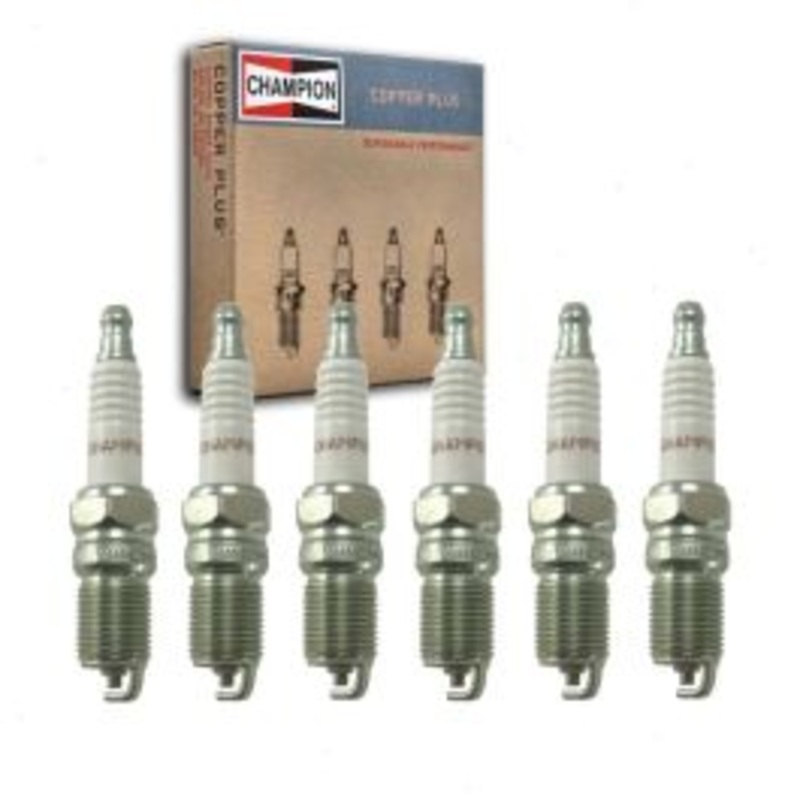 6 pc Champion Copper Plus Spark Plugs for 1975-1983 Mercury Capri 2.8L 3.8L V6
