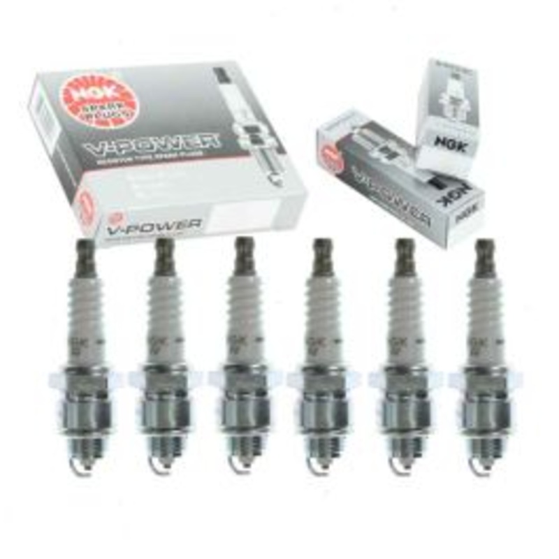 6 pc NGK V-Power Spark Plugs for 1968-1970 International M800 3.6L 3.9L L6
