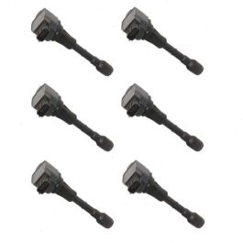6 pc Hitachi Ignition Coils for 2015-2019 Infiniti Q70L 3.7L V6