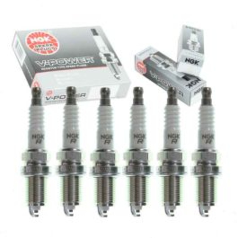 6 pc NGK V-Power Spark Plugs for 1987-1990 Jeep Wagoneer 4.0L L6