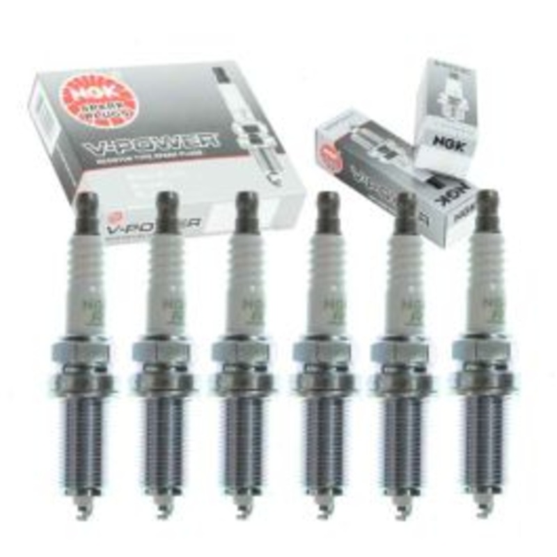 6 pc NGK V-Power Spark Plugs for 2007-2009 BMW X5 3.0L L6