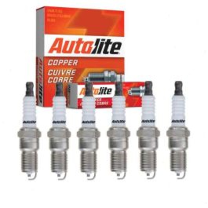 6 pc Autolite Copper Core Spark Plug for 1986-1988 Buick Century 3.8L V6