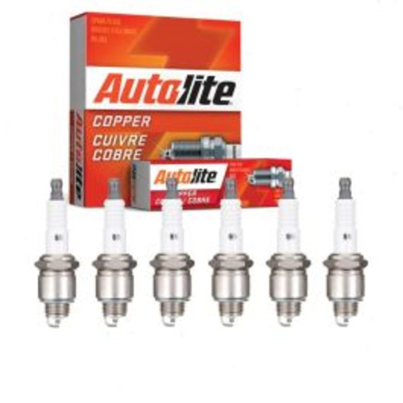6 pc Autolite Copper Core Spark Plugs for 1965-1966 Pontiac Tempest 3.8L L6