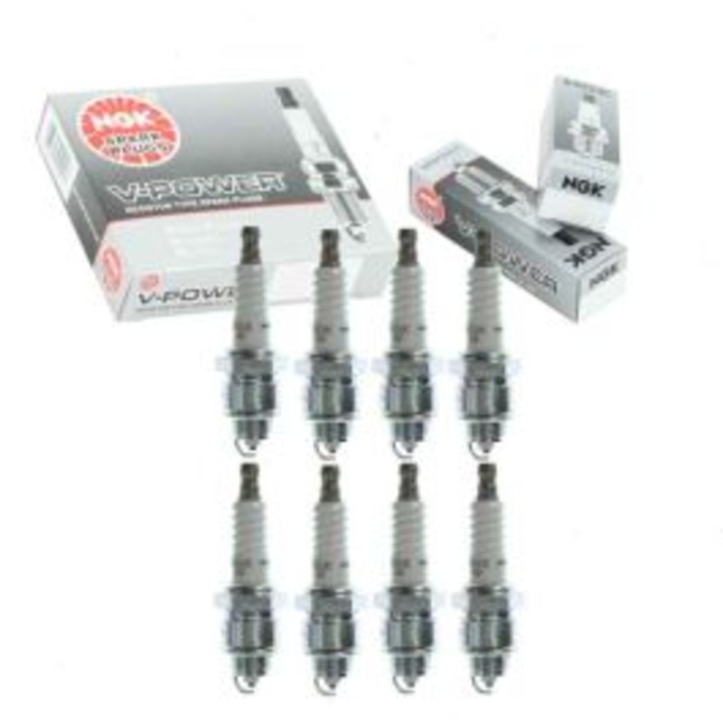 8 pc NGK V-Power Spark Plugs for 1966-1974 Plymouth Satellite 6.3L 6.6L 7.0L 7.2L V8