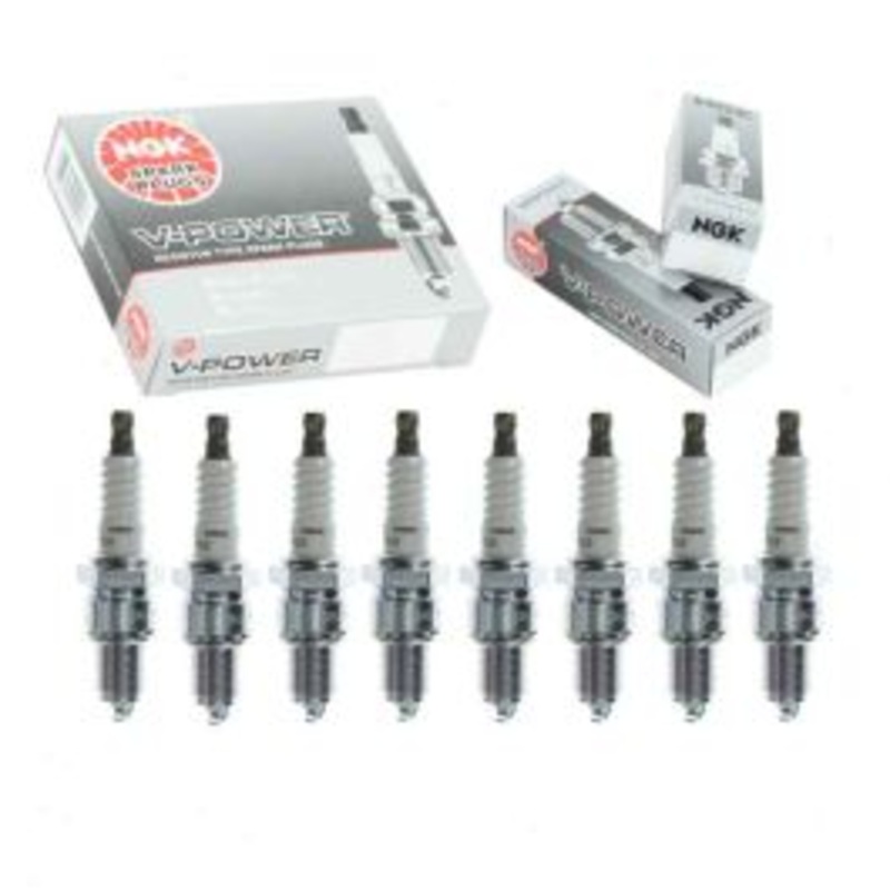8 pc NGK V-Power Spark Plugs for 1967 Dodge D100 Series 5.2L V8