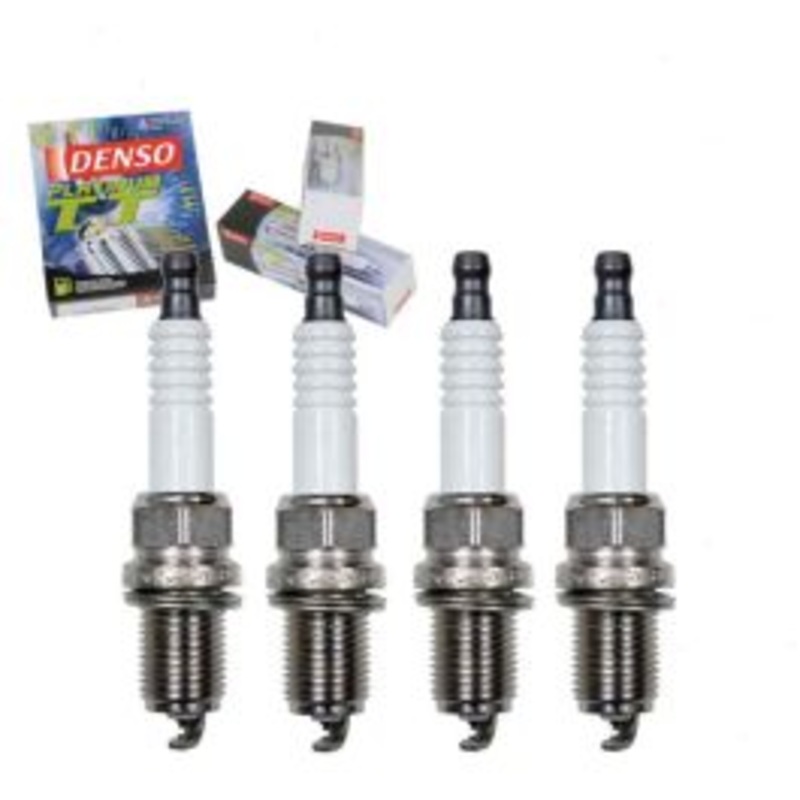 4 pc DENSO Platinum TT Spark Plugs for 1990-1991 Volkswagen Jetta 2.0L L4