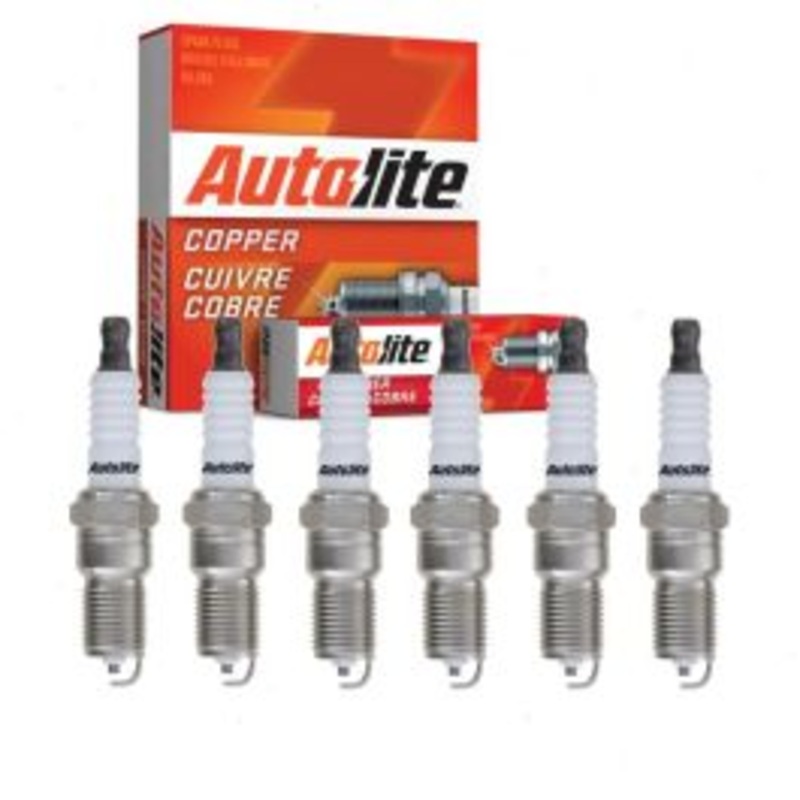 6 pc Autolite Copper Core Spark Plugs for 2006-2009 Pontiac Torrent 3.4L V6