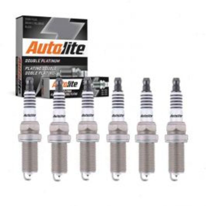 6 pc Autolite Double Platinum Spark Plug for 2009 Hyundai Genesis 3.8L V6