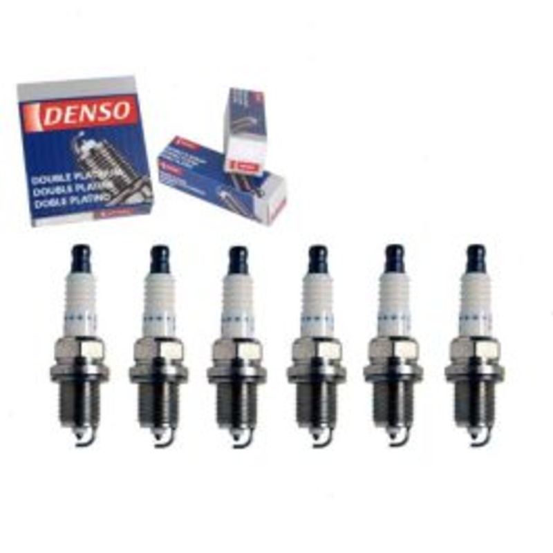 6 pc DENSO Double Platinum Spark Plugs for 2006-2008 Honda Ridgeline 3.5L V6