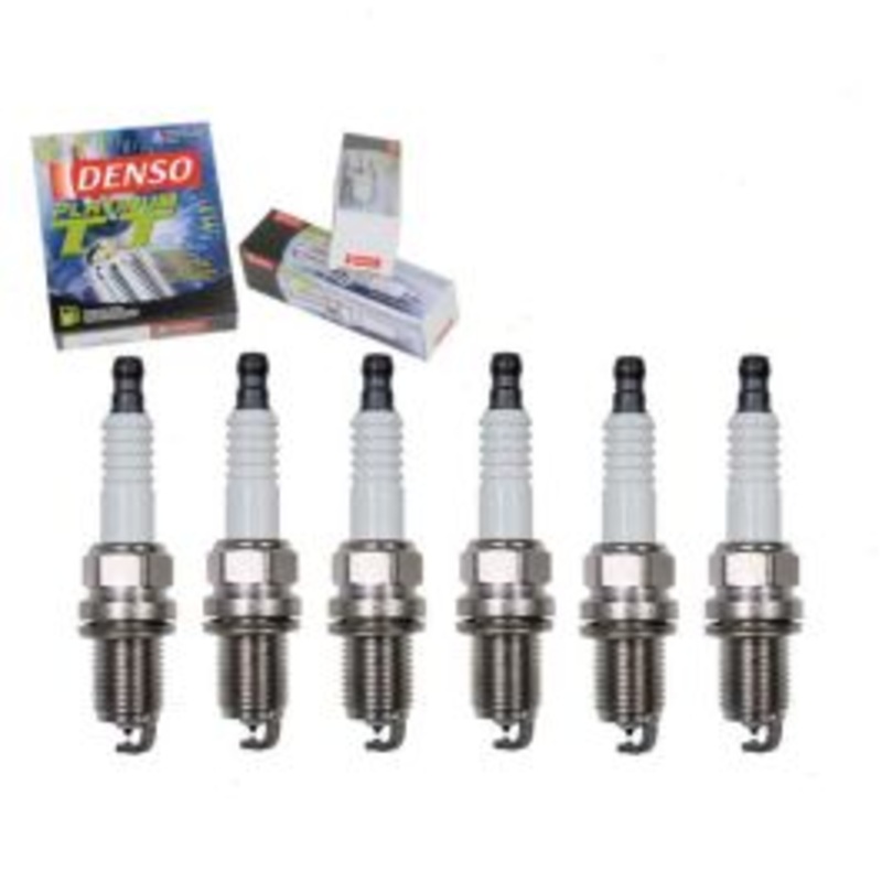 6 pc DENSO Platinum TT Spark Plugs for 2006-2009 Mitsubishi Raider 3.7L V6