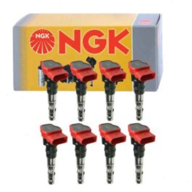 8 pc NGK Ignition Coils for 2004-2009 Audi S4 4.2L V8