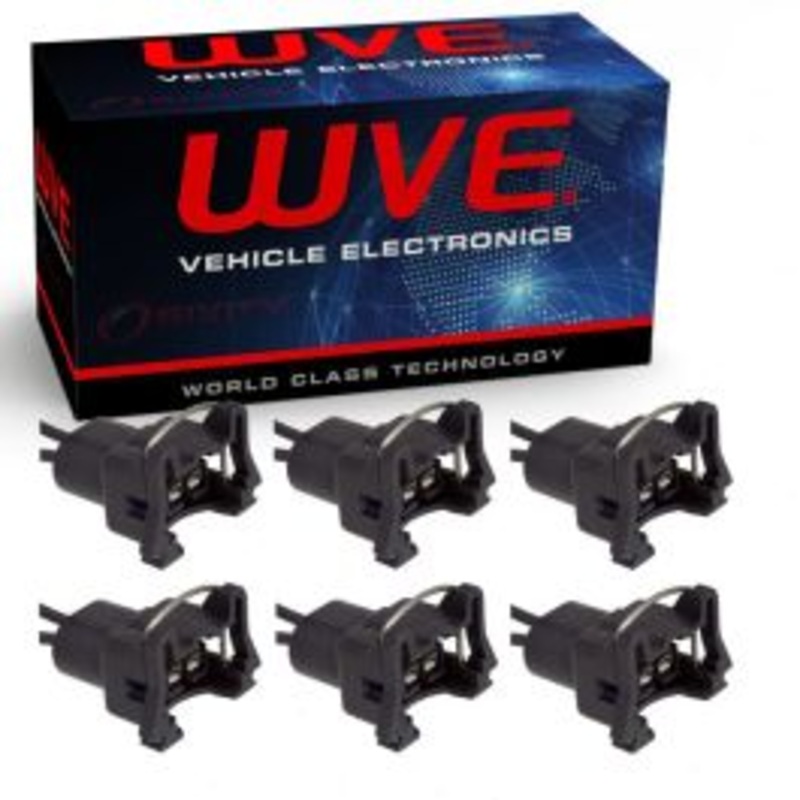 6 pc Wells WVE Fuel Injector Connectors for 1987-2000 Pontiac Bonneville Firebird Grand Am 3.0L 3.1L 3.8L V6
