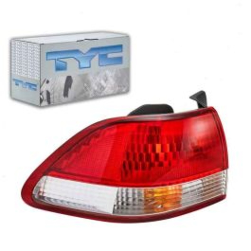 TYC Left Outer Tail Light Lens for 2001-2002 Honda Accord