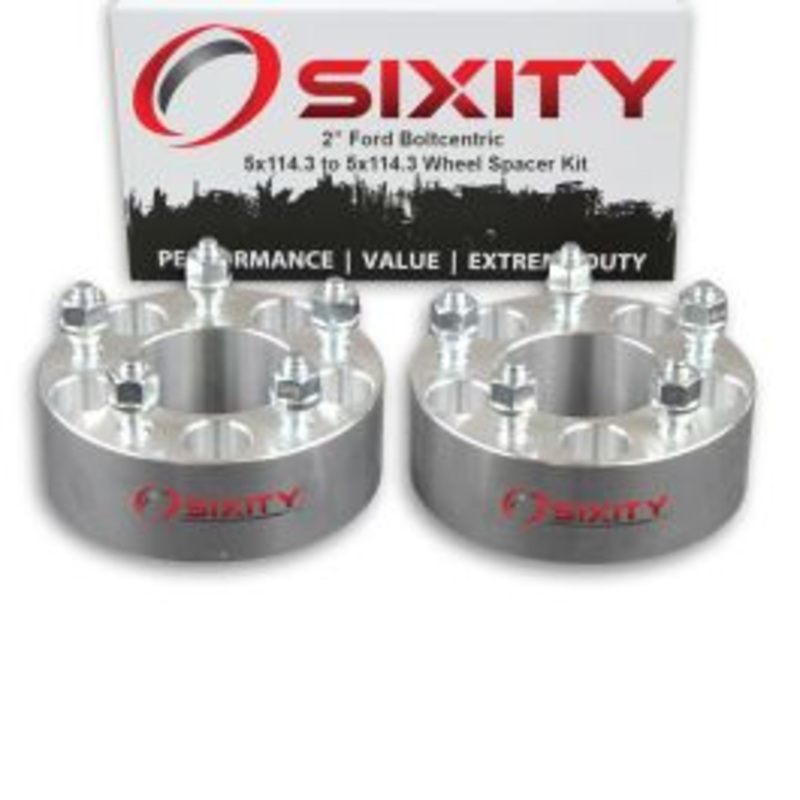 Sixity 2 pc 2" Thick Wheel Spacers - Ford Taurus Escape Fusion - 5x114.3mm
