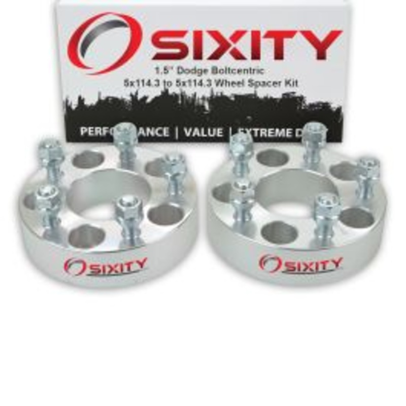 Sixity 2 pc 1.5" Thick Wheel Spacers - Dodge B250 Pickup D200 Series D250 Dakota - 5x114.3mm