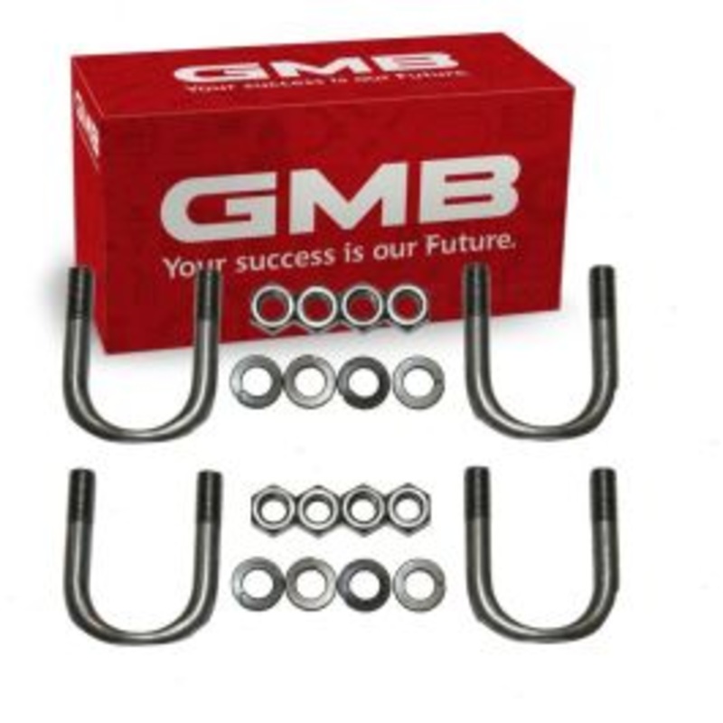 2 pc GMB Rear Shaft Front Center Universal Joint U-Bolt Kit for 2004-2012 Chevrolet Colorado