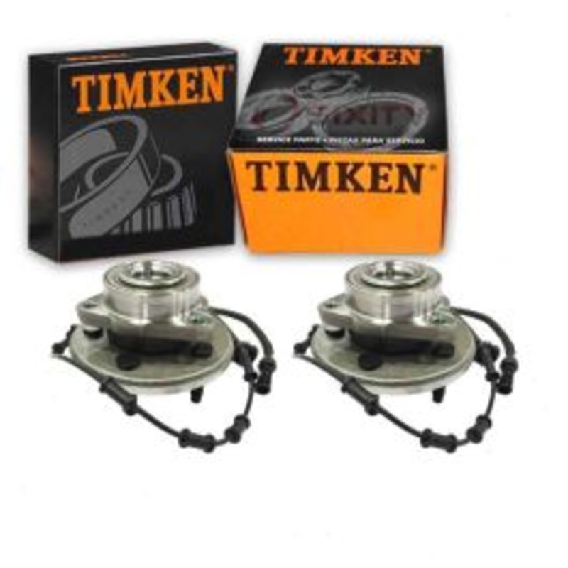 2 pc Timken Front Wheel Bearing Hub Assemblys for 2003-2005 Lincoln Aviator