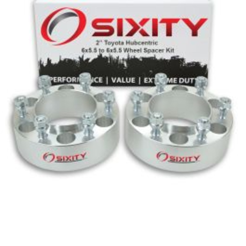 Sixity 2 pc 2" Thick Hubcentric Wheel Spacers - Toyota 4Runner T100 Truck Land - 6x5.5