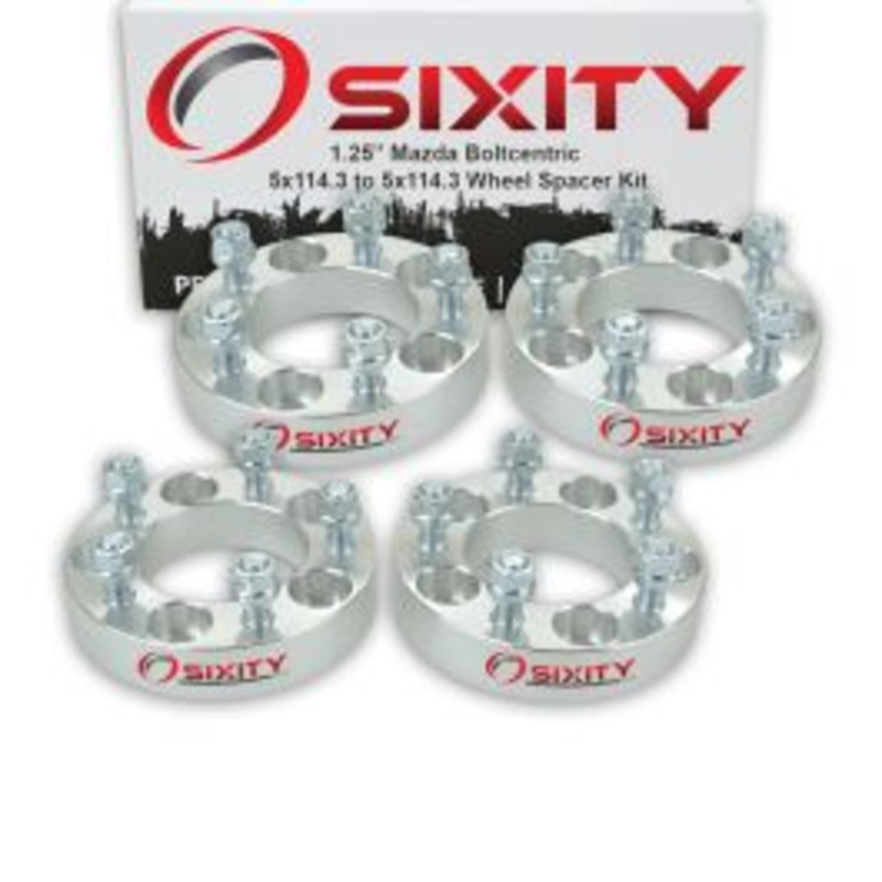 Sixity 4 pc 1.25" Thick Wheel Spacers - Mazda B2500 B3000 B4000 Navajo - 5x114.3mm