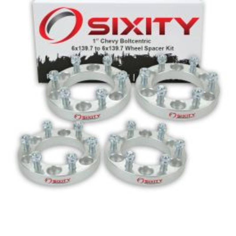 Sixity 4 pc 1" Thick Wheel Spacers - Chevy Astro Avalanche Chevy Pickup Express G30 - 6x139.7mm