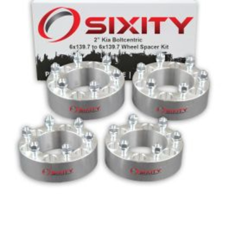 Sixity 4 pc 2" Thick Wheel Spacers - Kia Sedona - 6x139.7mm