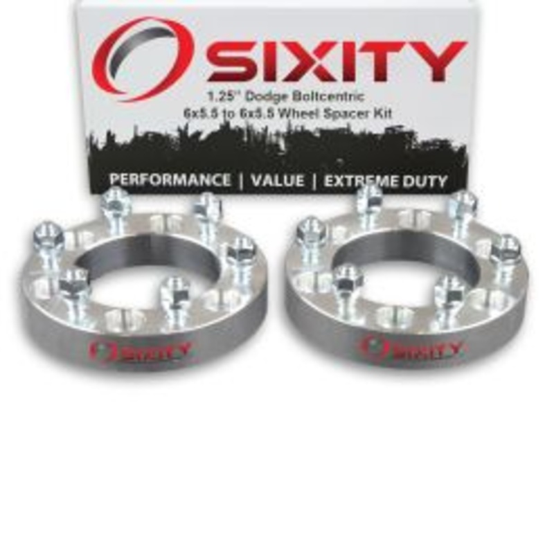 Sixity 2 pc 1.25" Thick Wheel Spacers - Dodge Ram 50 Raider D50 - 6x5.5