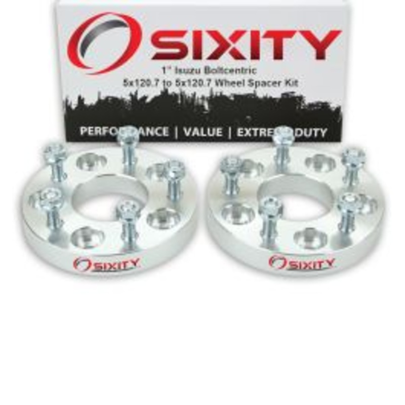 Sixity 2 pc 1" Thick Wheel Spacers - Isuzu Hombre - 5x120.7mm