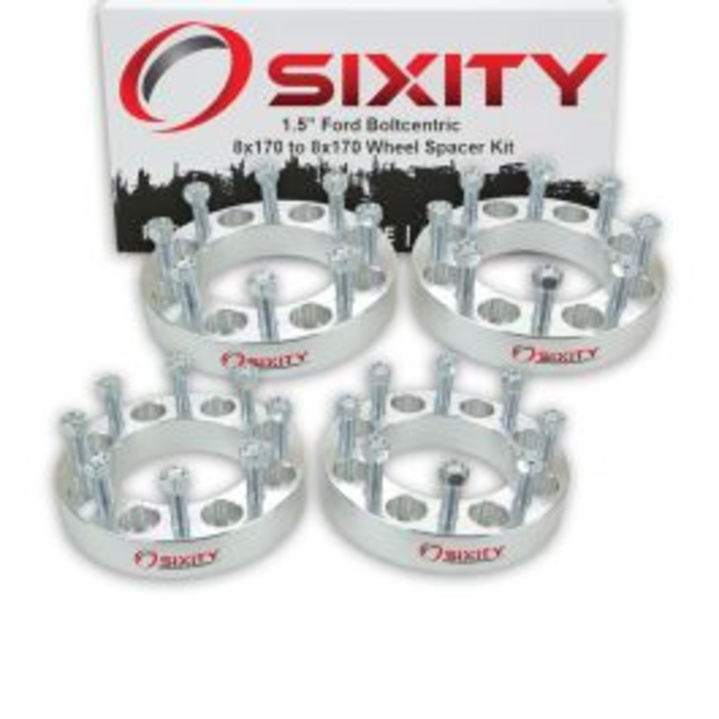 Sixity 4 pc 1.5" Thick Wheel Spacers - Ford E-350 Excursion F-250 F-350 Super Duty - 8x170mm