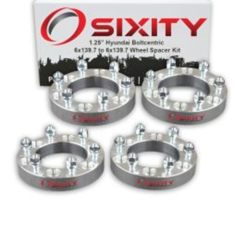 Sixity 4 pc 1.25" Thick Wheel Spacers - Hyundai Entourage - 6x139.7mm