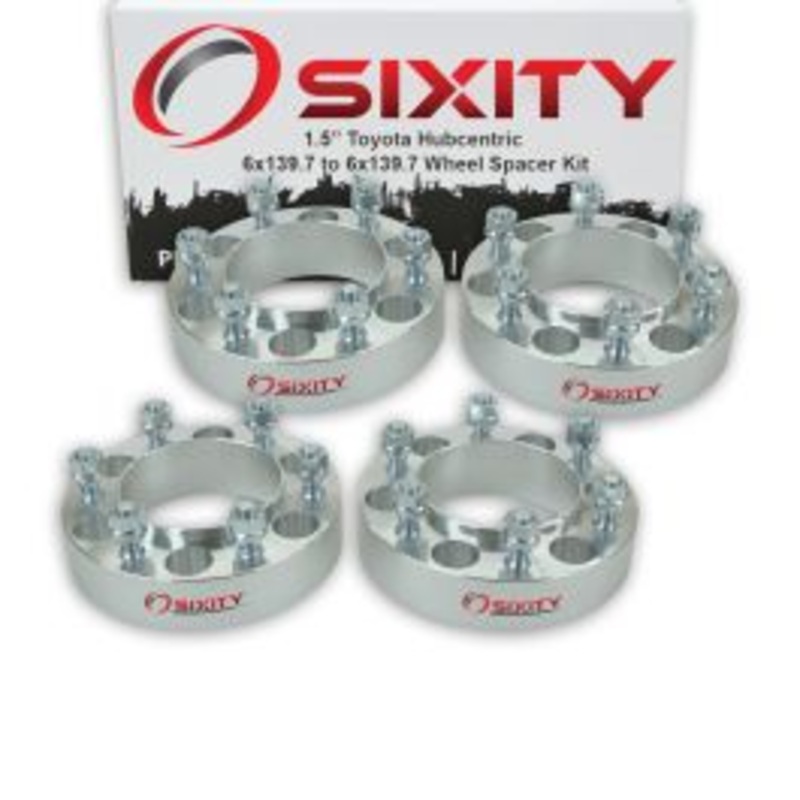 Sixity 4 pc 1.5" Thick Hubcentric Wheel Spacers - Toyota 4Runner T100 Truck Land - 6x139.7mm
