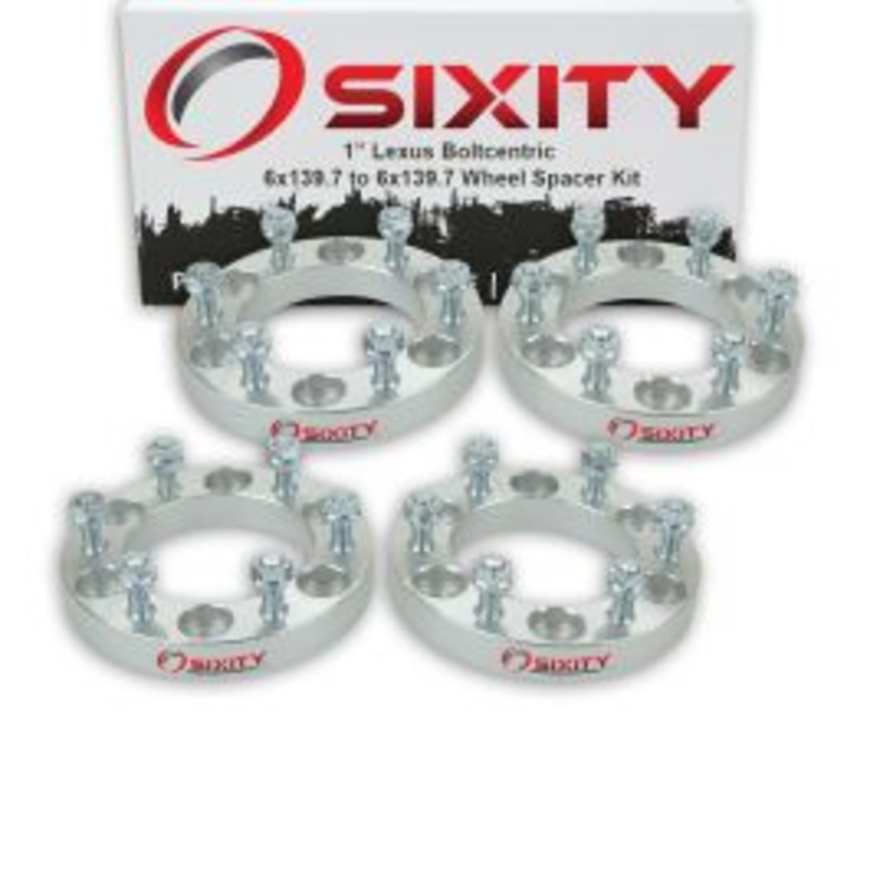 Sixity 4 pc 1" Thick Wheel Spacers - Lexus GX470 LX450 - 6x139.7mm