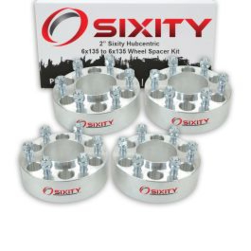 Sixity 4 pc 2" Inch Thick 6x135 Wheel Spacers M14x2.0mm 1.25in Hubcentric