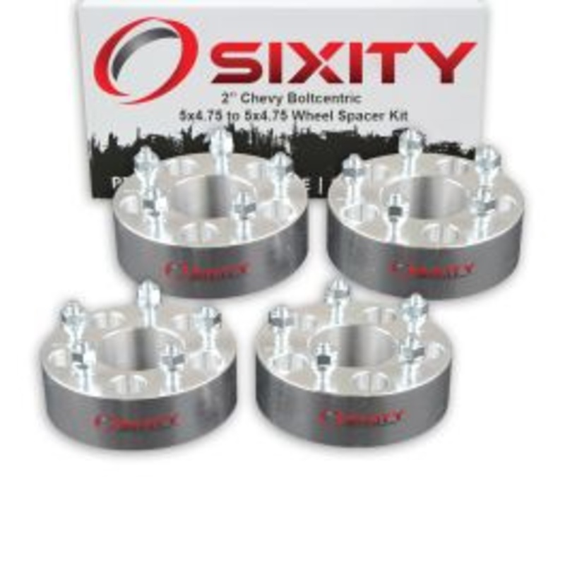 Sixity 4 pc 2" Thick Wheel Spacers - Chevy Camaro Corvette - 5x4.75