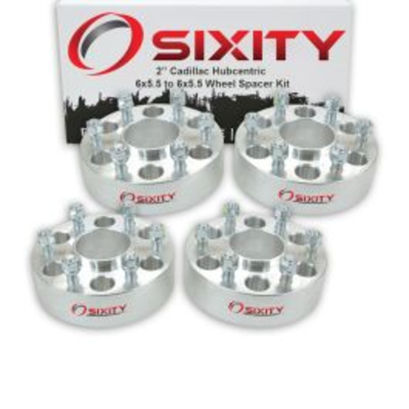 Sixity 4 pc 2" Thick Hubcentric Wheel Spacers - Cadillac Escalade - 6x5.5