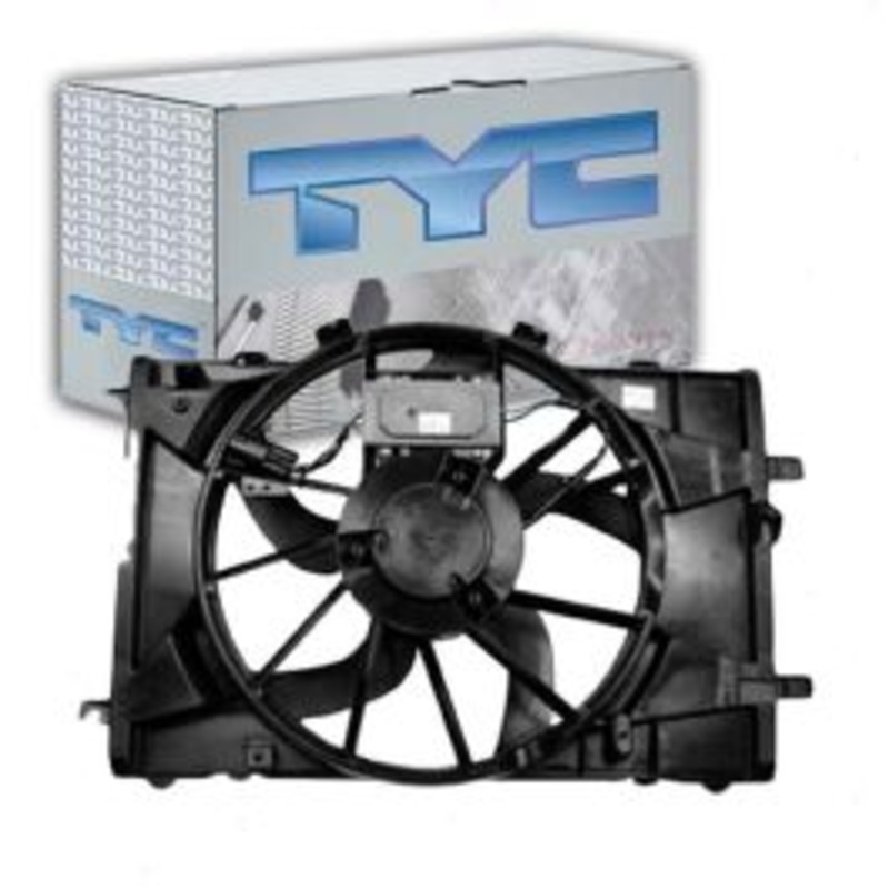 TYC Dual Radiator & Condenser Fan Assembly for 2011-2012 Lincoln MKZ